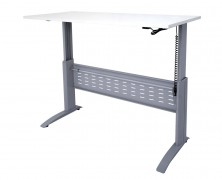 Rapid Span SE157 Electric Desk. Beech Or White Top. Silver Or White Frame